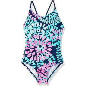 Kanu Surf Big Girls' Daisy Beach Sport 1-Piece Daisy Navy Size 4 Style 5572